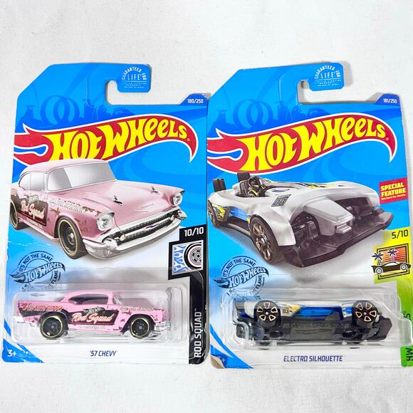 Hot Wheels Carded Lot Of 10 Various Years Toy Cars White Blue New (Q) - Picture 5 of 6